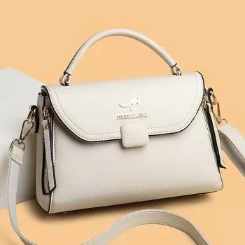 Женская кожаная сумка через плечо, женственная сумка, простая сумка, высококачественная, дизайнерская, роскошная, модная, женственная