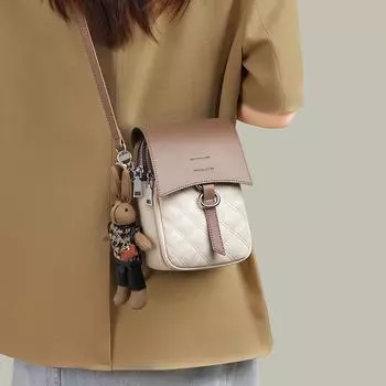 Женская кожаная сумка для мобильного телефона, сумка через плечо, мини-поясная сумка, маленькая сумка на тело