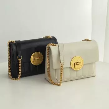 Женская кожаная сумка VENOF, 2022, дизайнерская роскошная модная сумка через плечо с цепочкой, женские сумки-мессенджер с клапаном, боковые сумки для женщин