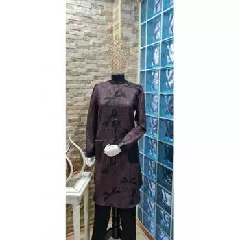 Женская кожаная туника с деталями