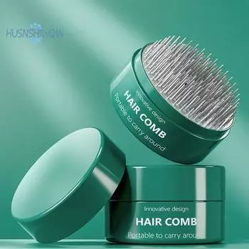 Женская креативная портативная расческа на воздушной подушке, многоразовая антистатическая щетка для волос, самоочищающаяся одна клавиша, массаж головы, парикмахерская, массажная расческа, косметические товары белый