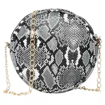 Женская круглая сумка на ремне с цветочным принтом для девочек