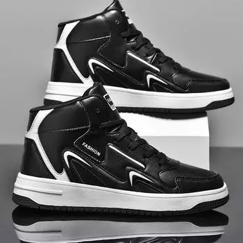 Женская крупная мужская обувь 36–48, осенне-зимняя повседневная резиновая обувь высокого качества, мужская баскетбольная спортивная обувь 36 белый