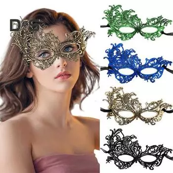Женская кружевная маска на пол-лица венецианская маска утолщенная сексуальная маска для вечеринки маскарад костюм вечеринка выпускной карнавал серебряный