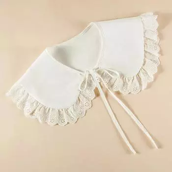 Женская кукольная шаль с фальшивым воротником для девочек, оборки, полурубашка, шаль, накидка, лацкан, съемные воротники, фальшивый воротник, аксессуары для одежды