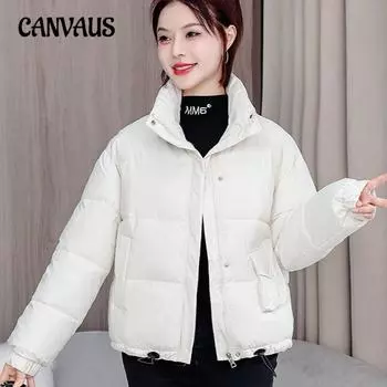 Женская куртка больших размеров с короткими лацканами, однотонная, темпераментная, хлопковая, свободная, уменьшающая возраст, хлопковая куртка M чёрный