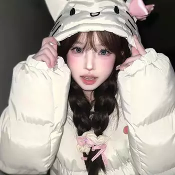 Женская куртка большого размера для осени и зимы, однотонная короткая верхняя одежда с подкладкой, симпатичная, свободная, на молнии, с капюшоном, утепленная, для хлеба 2XL