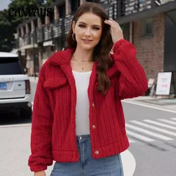 Женская куртка большого размера, осенний кардиган с лацканами, короткое пальто S розовый