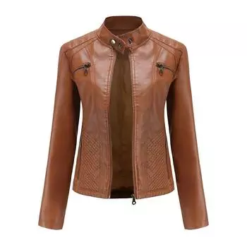 Женская куртка из искусственной кожи, весенне-осенняя куртка, модная верхняя одежда XXXXL белый