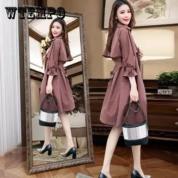 Женская куртка на молнии с буквенным принтом и карманом, длинная свободная куртка-бомбер, пальто