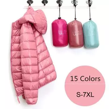 Женская куртка-пуховик, 15 цветов, большие размеры 5XL, 6XL, 7XL, новинка 2022 года, весна-осень, женские ультралегкие компактные пуховики с капюшоном M
