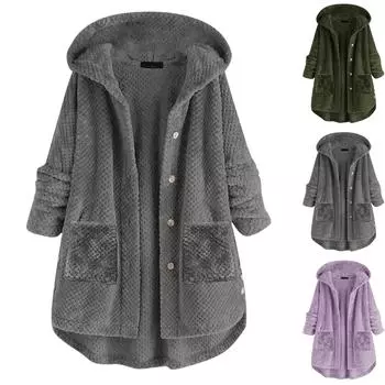 Женская куртка-рубашка на пуговицах с длинным рукавом, осенние наряды S