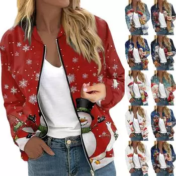 Женская куртка с длинным рукавом, легкая, на молнии, укороченная, с цветочным принтом, верхняя одежда, повседневная, стеганая куртка с карманами XXL синий