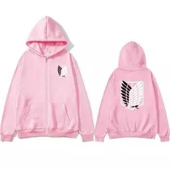 Женская куртка с длинными рукавами, повседневная толстовка с капюшоном на молнии, куртка Shingeki Titan Attack, без куртки Kyojin Ackerman, товар, S