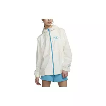 Женская куртка с капюшоном и длинным рукавом с буквенным принтом Nike, белая FJ5230-133 XL