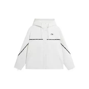 Женская куртка с капюшоном и длинными рукавами Li Ning Sports Lifestyle Series, белая, AFDSD30-1 XXL