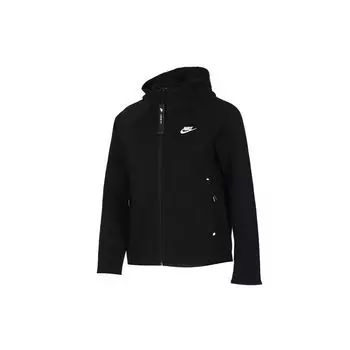 Женская куртка с капюшоном Nike Tech Fleece Cape, верхняя одежда, черная BV7566-010 M