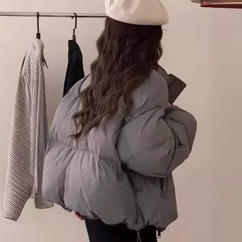 Женская куртка с зимним воротником, короткие хлопковые пальто, удобная и молодежная женская утолщенная хлопковая куртка, верхняя одежда M