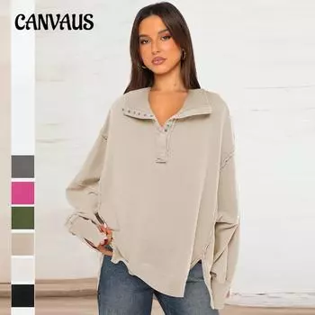 Женская куртка-свитшот с декоративным верхом и разрезом на рукавах-фонариках, воротником-поло, на весну и осень S серый