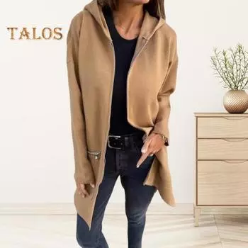 Женская куртка ветровка с капюшоном и карманами на молнии, однотонная застежка-молния, термобелье с длинными рукавами для велоспорта, пешего туризма, тренировок, весна-осень-зима S серый