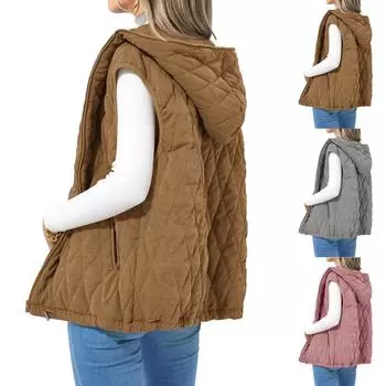 Женская куртка-жакет в клетку на пуговицах с длинным рукавом, осенние наряды L коричневый