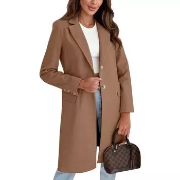 Женская куртка-жакет в клетку на пуговицах с длинным рукавом, осенние наряды S