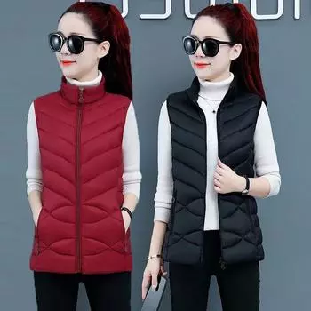 Женская куртка, жилет, осенне-зимнее пальто с хлопковой подкладкой, жилет, женская куртка с капюшоном из хлопка, куртка Chaleco Mujer XXXXXL чёрный