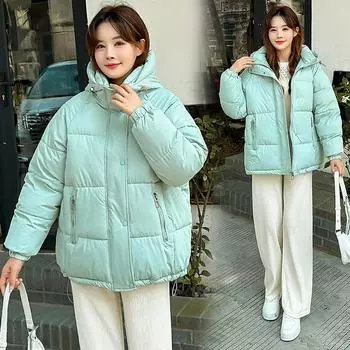 Женская куртка зимняя утолщенная хлопковая женская короткая секция пуховая хлопковая одежда удобная и молодежная женская хлопковая куртка женская верхняя одежда M