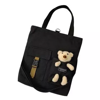 Женская легкая холщовая сумка, хлопковая джинсовая сумка-шопер, сумка через плечо One Size