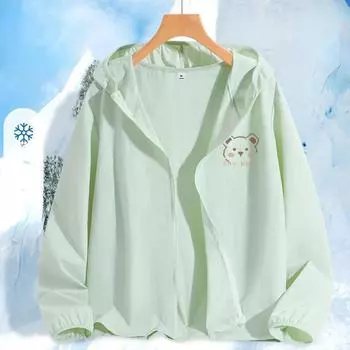 Женская легкая летняя солнцезащитная куртка для занятий спортом на открытом воздухе S белый