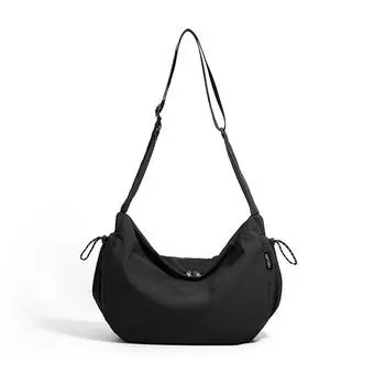 Женская легкая нейлоновая сумка кроссбоди, сумка-тоут на плечо чёрный