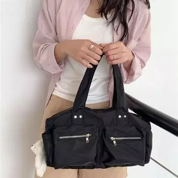 Женская легкая плиссированная нейлоновая сумка через плечо для поездок на работу, маленькая сумка через плечо, косметички \