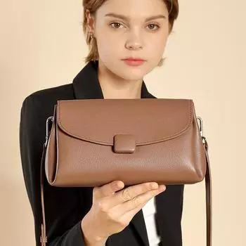 Женская легкая роскошная сумка через плечо: Новый стиль, высокое качество, универсальная, вместительная сумка через плечо и конверт закат/жёлтый