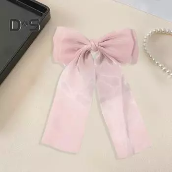 Женская лента с бантом, декор для волос, коготь, противоскользящий дизайн, заколка для волос для девочек, сильная ручка, коготь на затылке, аксессуары для волос чёрный