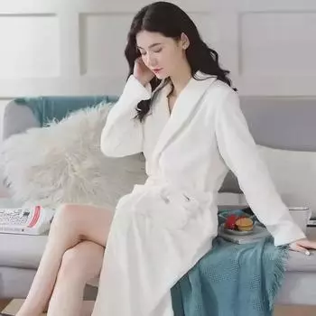 Женская летняя быстросохнущая ночная рубашка, не линяет – утолщенная, впитывающая, банный халат для салонов красоты и отелей One size 80/175