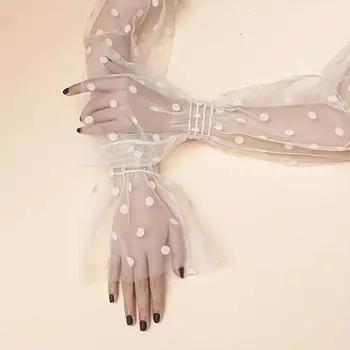 Женская летняя длинная секция с защитой от ультрафиолета, кружевная тонкая сетка с рукавами, солнцезащитный крем