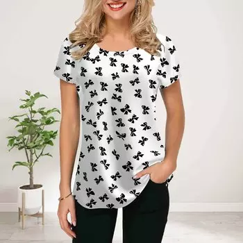 Женская летняя футболка, черные футболки с короткими рукавами и принтом бабочки, повседневные топы с принтом XS красный