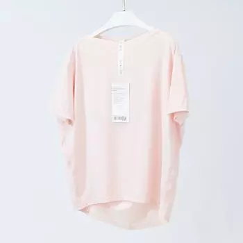 Женская летняя футболка с коротким рукавом для йоги - Нейлон, Защита от солнца, Высокая эластичность, Дышащая, Удобная, Свободного кроя. Size 2: 90-100 Jin