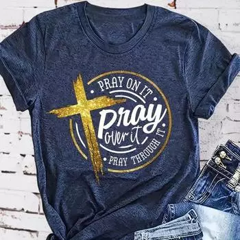 Женская летняя футболка с принтом Graffiti Maker, футболки с коротким рукавом, повседневные топы с принтом XS синий