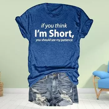 Женская летняя футболка с принтом, персонализированная простота, футболки с коротким рукавом, повседневные топы с принтом XS розовый