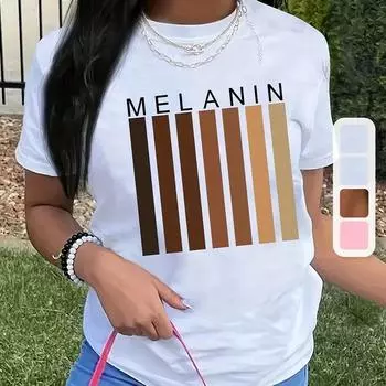 Женская летняя футболка с принтом, простой узор, футболки с коротким рукавом, повседневные топы с принтом XS белый