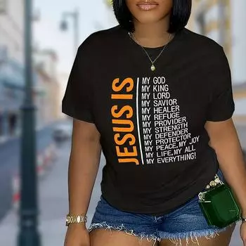 Женская летняя футболка с принтом, простые модные футболки с коротким рукавом, повседневные топы с принтом XS синий