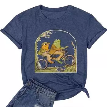 Женская летняя футболка с принтом животных и граффити, футболки с коротким рукавом, повседневные топы с принтом XS серый