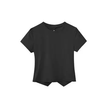 Женская летняя футболка с вырезом на спине - 5 цветов, короткий рукав, уникальный дизайн (S5023) Medium