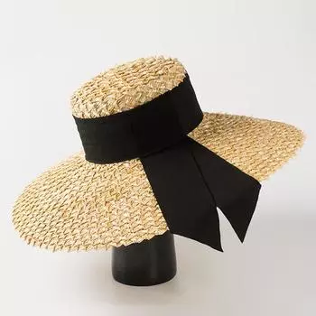 Женская летняя классическая пшеничная соломенная шляпа с большими полями, солнцезащитные шляпы, элегантные винтажные пляжные шапки ручной работы, Chapeu Feminino 56-58cm
