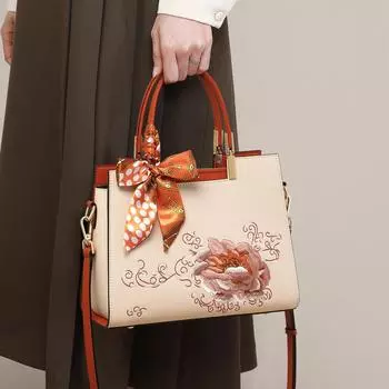 Женская летняя кожаная сумка-тоут Mom Bags Premium Sense Женская сумка