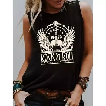 Женская летняя майка без рукавов больших размеров S