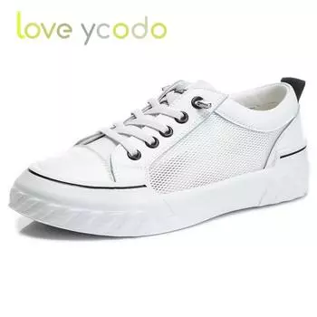 Женская летняя модная повседневная обувь с дышащей сеткой и низким верхом 42 белый