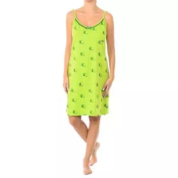 Женская летняя ночная рубашка на тонких бретелях KL45300 3XL зелёный