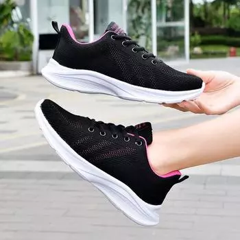 Женская летняя новая повседневная обувь Fly-woven 35 чёрный